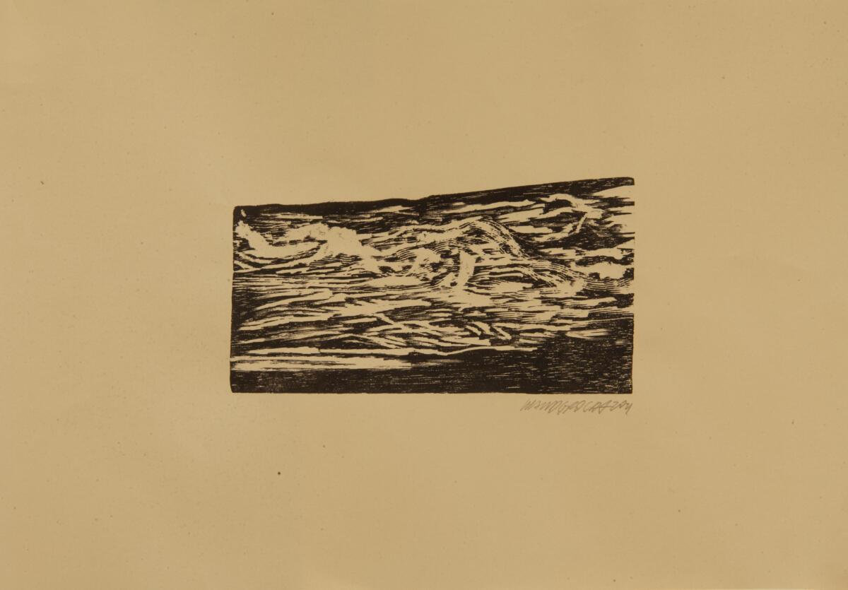 Xilogravura - Sem Título - 15,4x8,3 cm