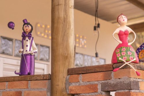 Palhaço e bailarina